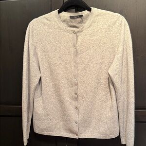 Gray Button-Up Cardigan